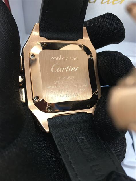 fake cartier santos de cartier with diamonds